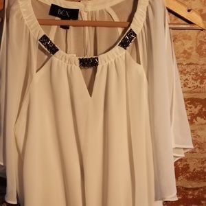 Womens split sleeved top dressy/casual